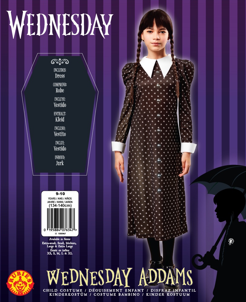 Achetez en gros Mercredi Addams Costume Robe Pour Enfants Filles D