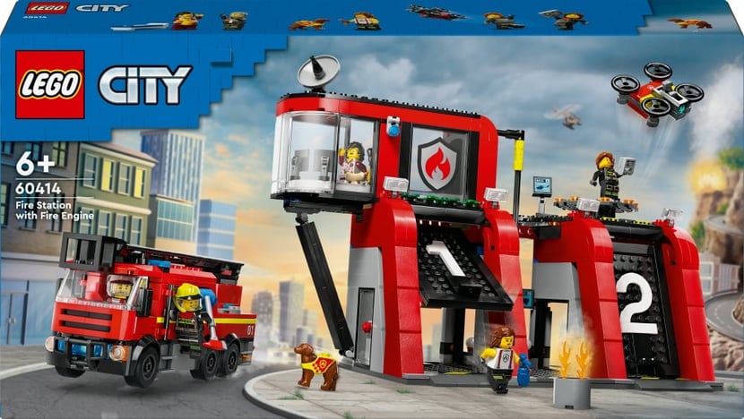 LEGO - Le camion des pompiers avec échelle - 2 à 4 ans - JEUX, JOUETS -   - Livres + cadeaux + jeux