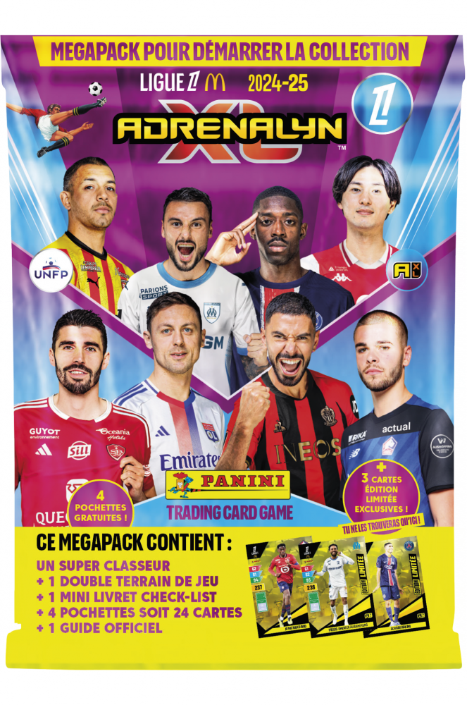 Starter pack TCG ADRENALYN XL LIGUE 1 McDonald’s 20242025 Panini Cartes à Collectionner