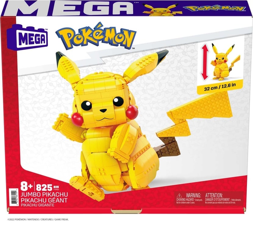 Mega Construx - Pokémon Pikachu Géant - Briques de construction - Dès 8 ans  - Jeux de construction