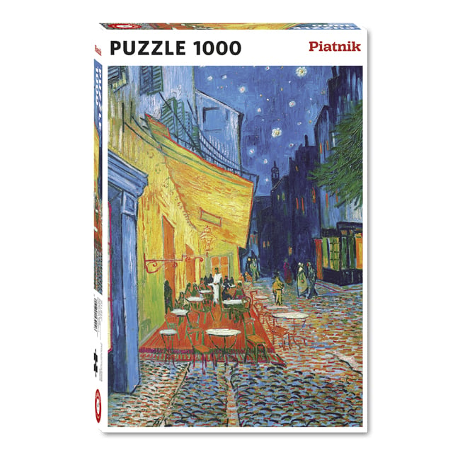 Puzzle 1000 pièces - Terrasse du café le soir de Van Gogh