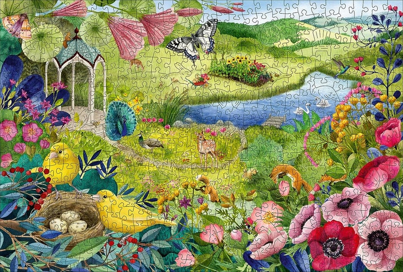 Puzzle 500 pièces - Jardin de la nature