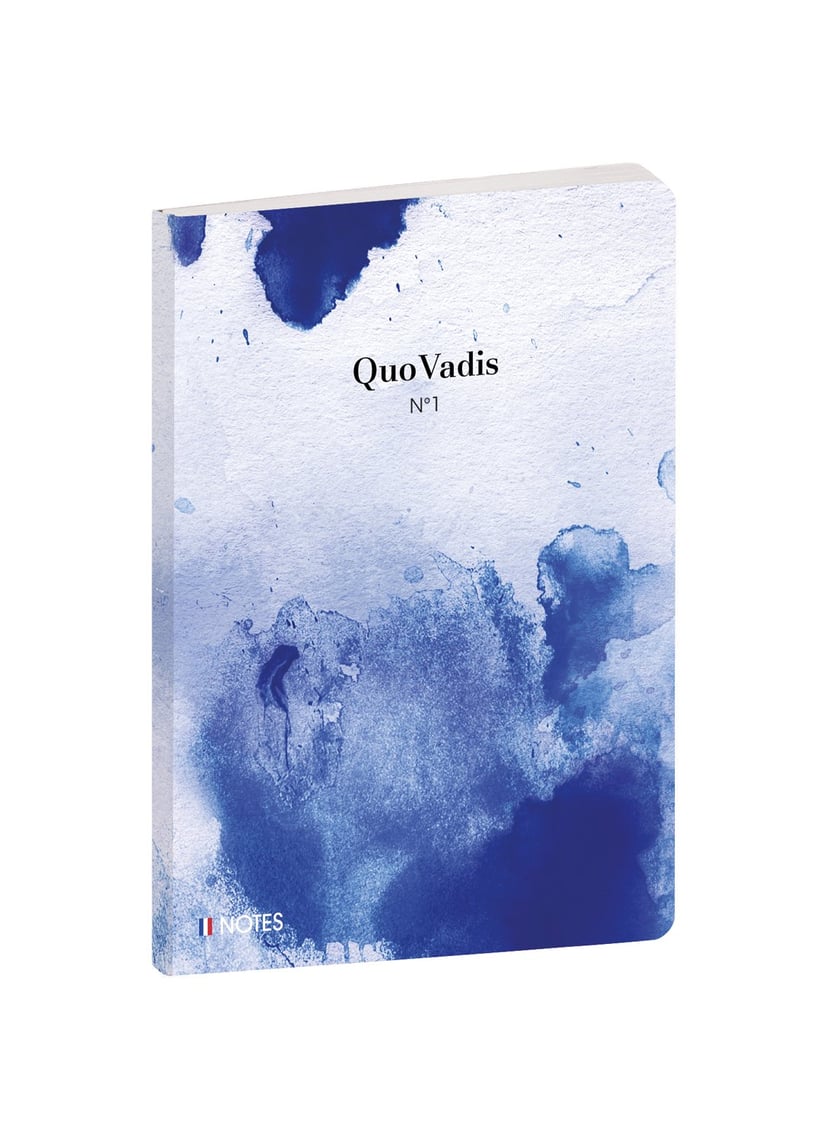 Quo Vadis Pastel 21 - Carnet de notes ligné - 15 x 21 cm - bleu
