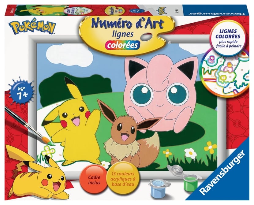 Numéro d'art - Pokémon - Coffrets Peinture Enfants - Coffrets Créatifs pour  enfant
