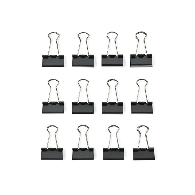 24Pcs Pince Papier Métal Pince à Dessin 38mm 50mm Bulldog Clips Métal Inoxydable Pince Bureau