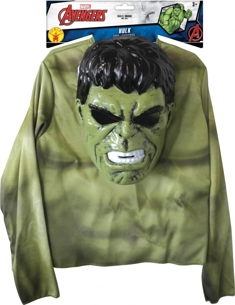 Déguisement - Plastron et masque - Hulk - Marvel - Taille unique -  Déguisements pour Enfant - Se déguiser et se maquiller - Fêtes et  anniversaires