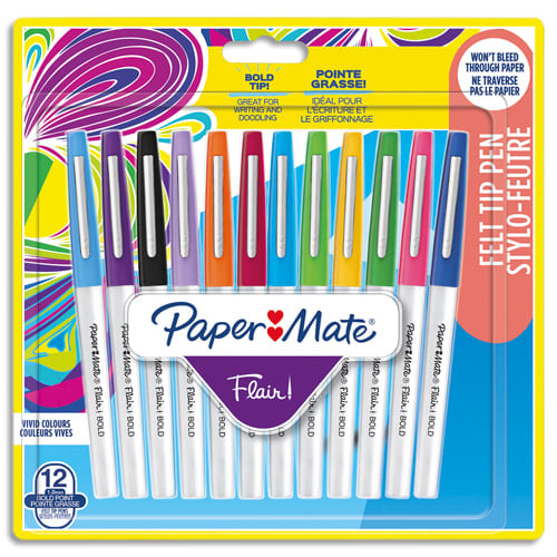 Paper Mate Flair - Pack de 6 Feutres d'écriture parfumés - couleurs  assorties Pas Cher