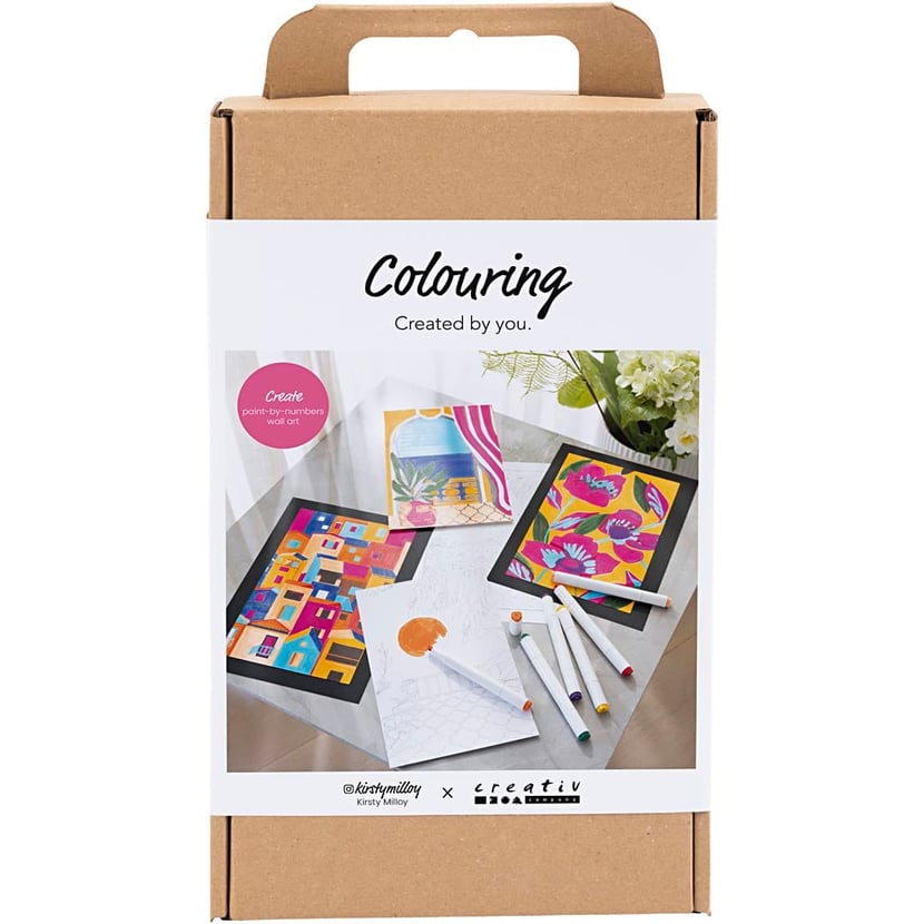Kit de coloriage au numéro Créativ Company - Marqueurs set 1
