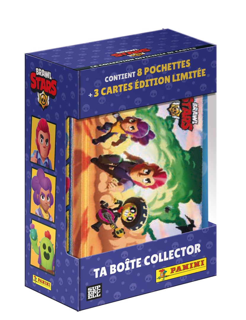 Panini Brawl Stars Trading Cards - Boîte 18 Pochettes + Carte Édition Limitée