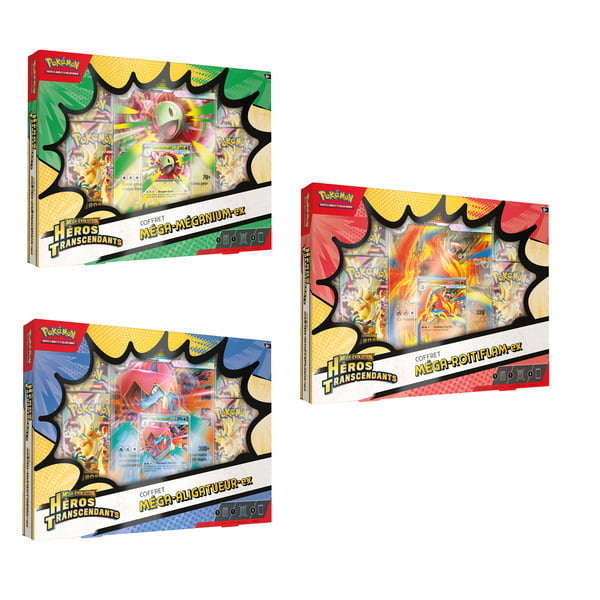 Coffret Pokémon Ex 4 boosters - ME 2.5 Héros Transcendants - Modèles aléatoires - vendu à l'unité