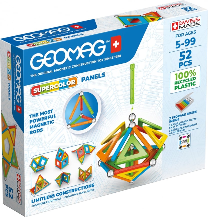 Jeu de construction magnétique 42pcs Color EcoFriendly GEOMAG : le jeu à  Prix Carrefour