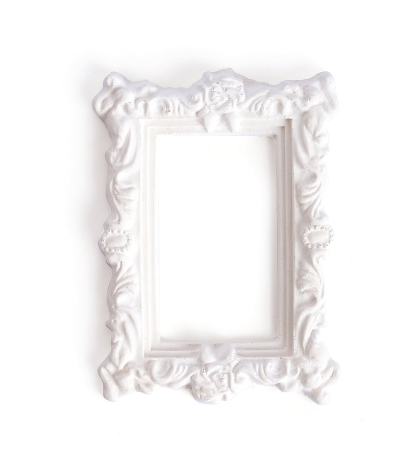 Mini Cadre En Plâtre Rectangle "Anges" - Marque Graine Créative, Fabriqué En France