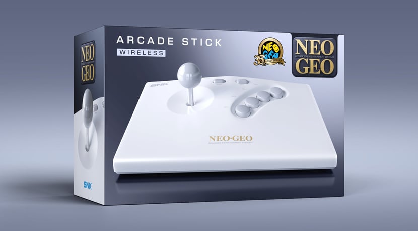 Stick arcade Néogéo AES+ - Blanc- Consoles retro gaming | Cultura