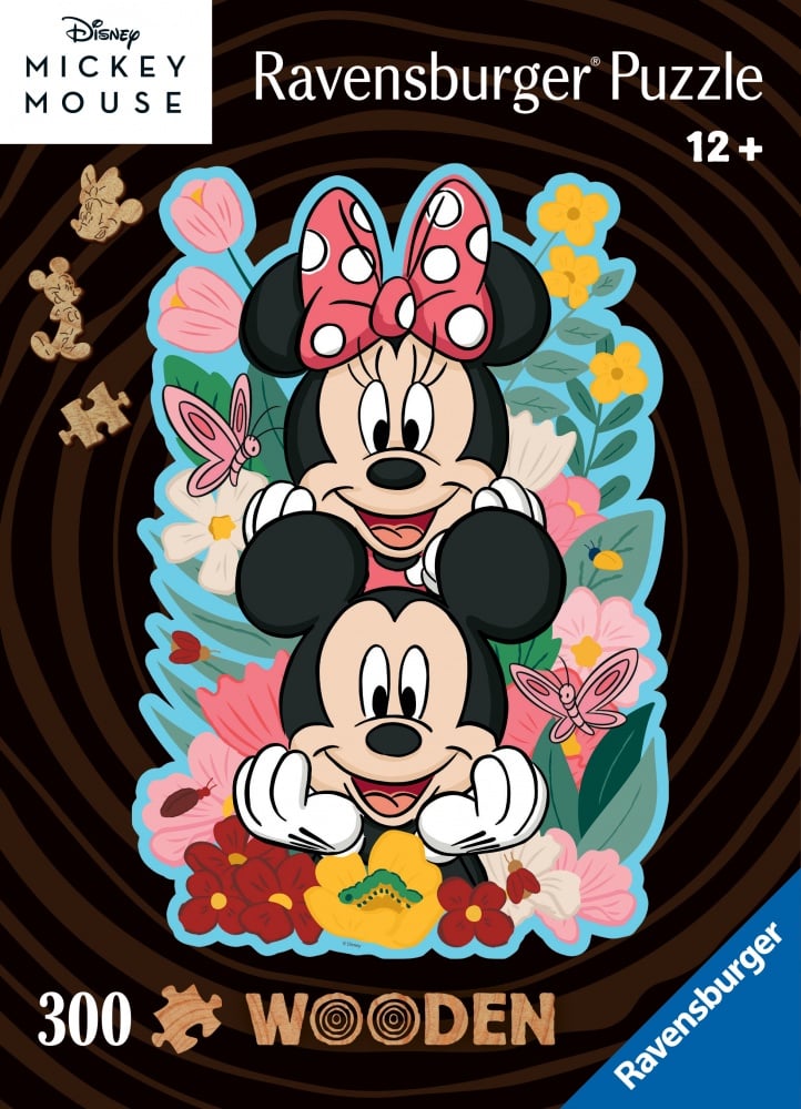 Puzzle en bois 300 pièces - Mickey et Minnie - Ravensburger