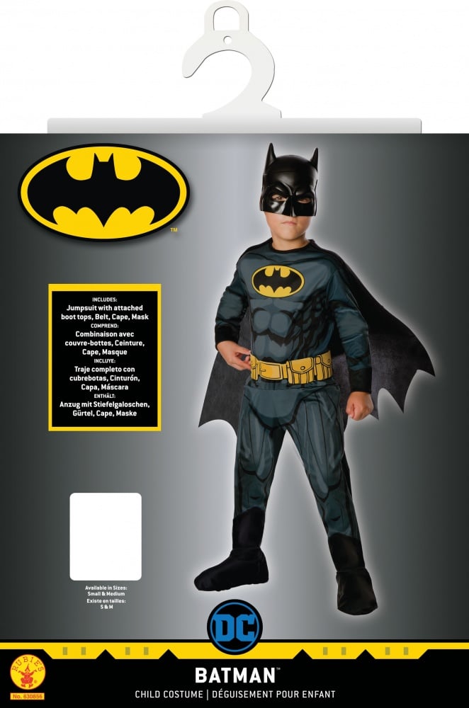 Déguisement Batman Noir et Jaune 3-4 ans - Déguisements pour Enfant - Se  déguiser et se maquiller - Fêtes et anniversaires