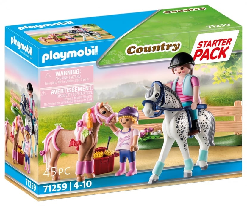 Playmobil® - Starter pack cavaliers et chevaux - 71259 - Playmobil