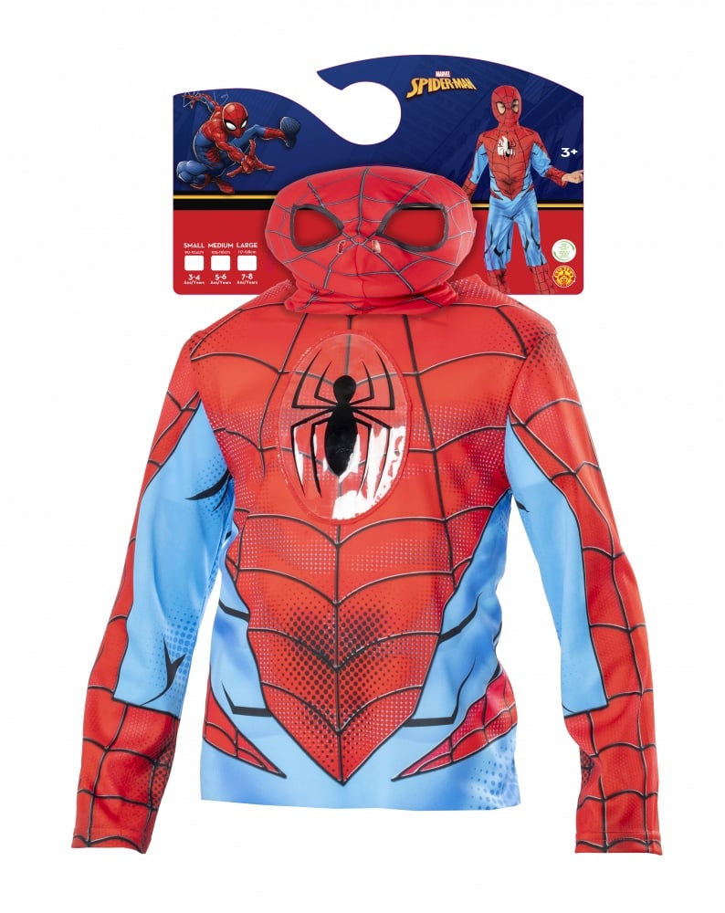 Deguisement spider-man - taille m 5-6 ans, fetes et anniversaires
