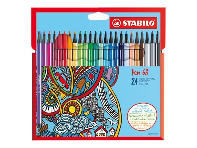 FATASH Lot De 24 Stylos De Coloriage à Double Pointe | Marqueurs En Feutre Pour Loisirs Créatifs, Dessin, Calligraphie | Feutres Fins à Base D'alcool Pour Croquis, Peinture, Surlignage | Cadeaux