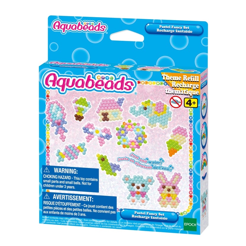 Kit de perles Aquabeads - La recharge fantaisie pastel
