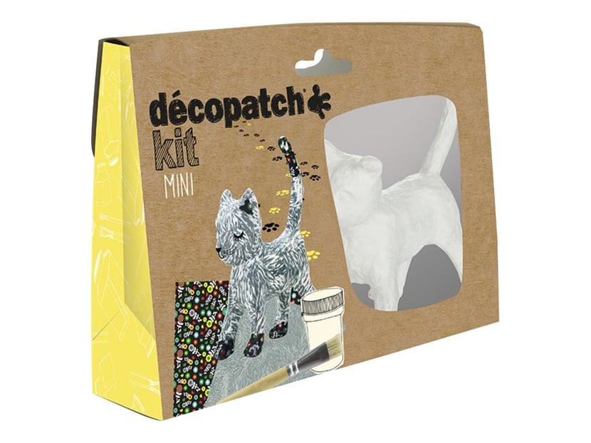 Mini kit créatif Welcome Décopatch - Chat - Kit décopatch - Creavea