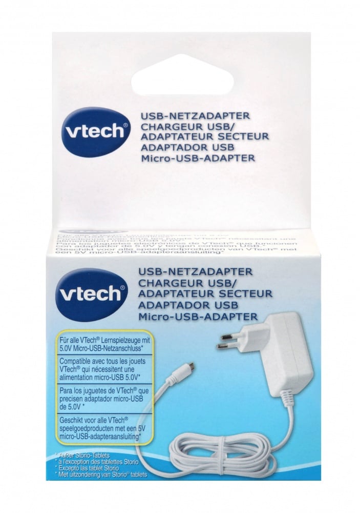 Chargeur USB/Adaptateur officiel VTech - Jeux Interactifs - Jeux éducatifs