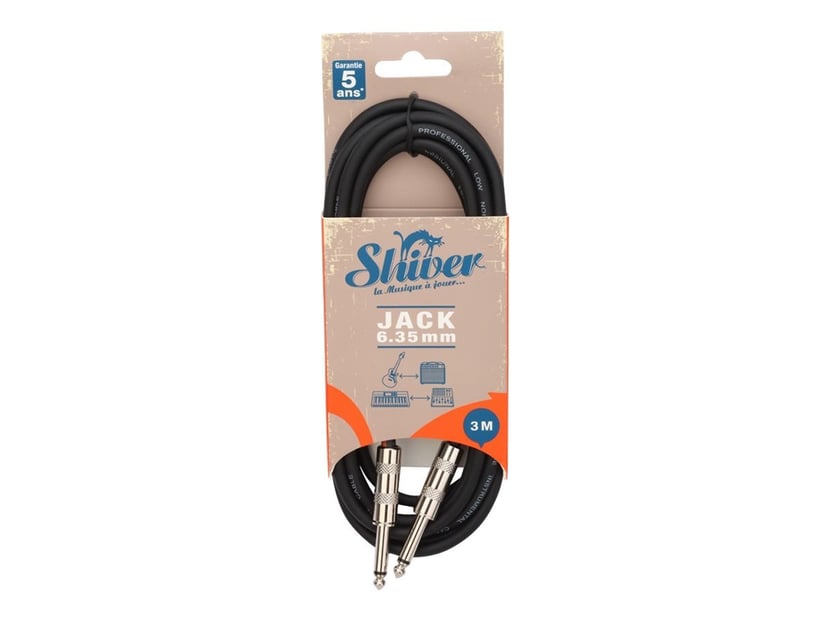 Shiver - Câble jack 6,35mm longueur 3m - Câbles - Accessoires guitare