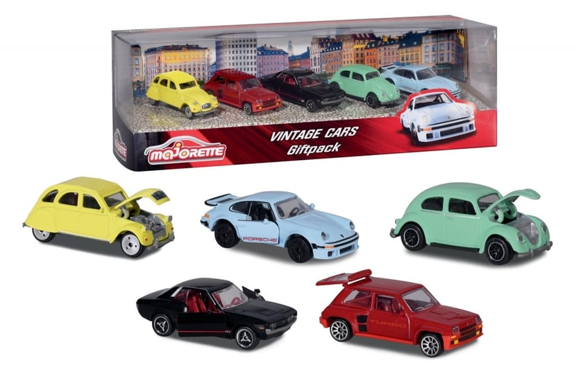Coffret de 5 voitures Vintage - Majorette - Mini véhicules et circuits -  Jeux d'imagination