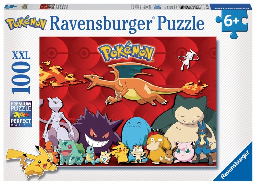 Puzzle 100 pièces XXL - Mes Pokémon préférés