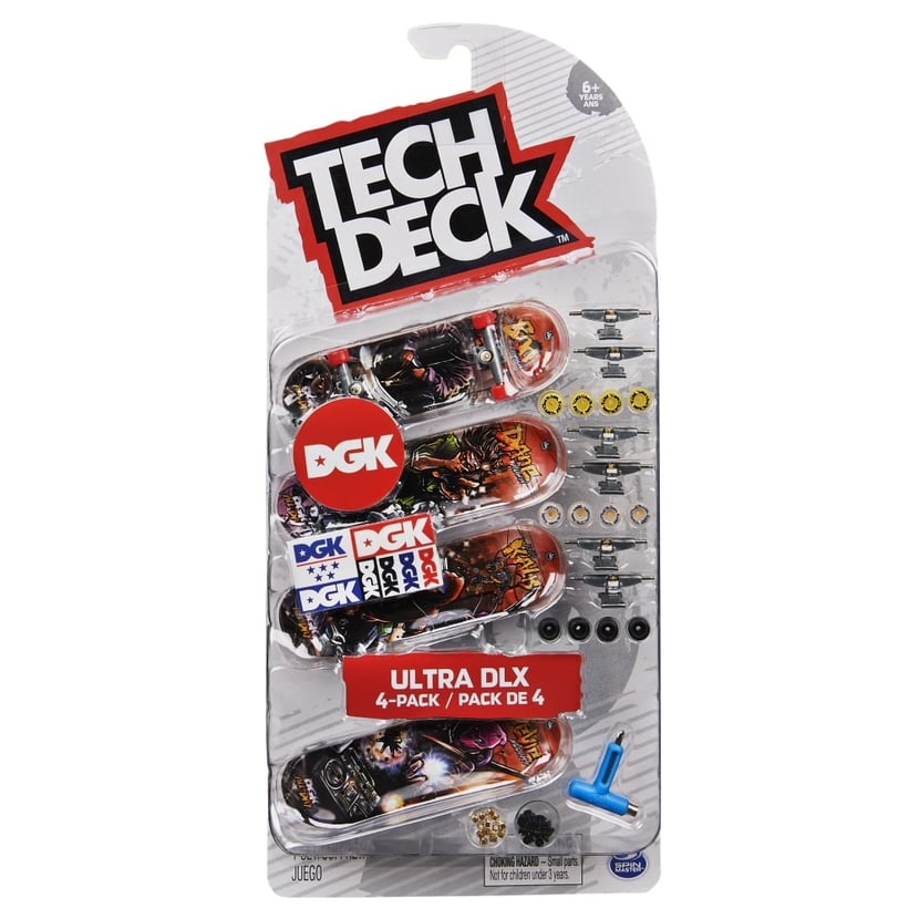 Teck Deck - Pack de 1 Mini Finger Skate à personnaliser Spin