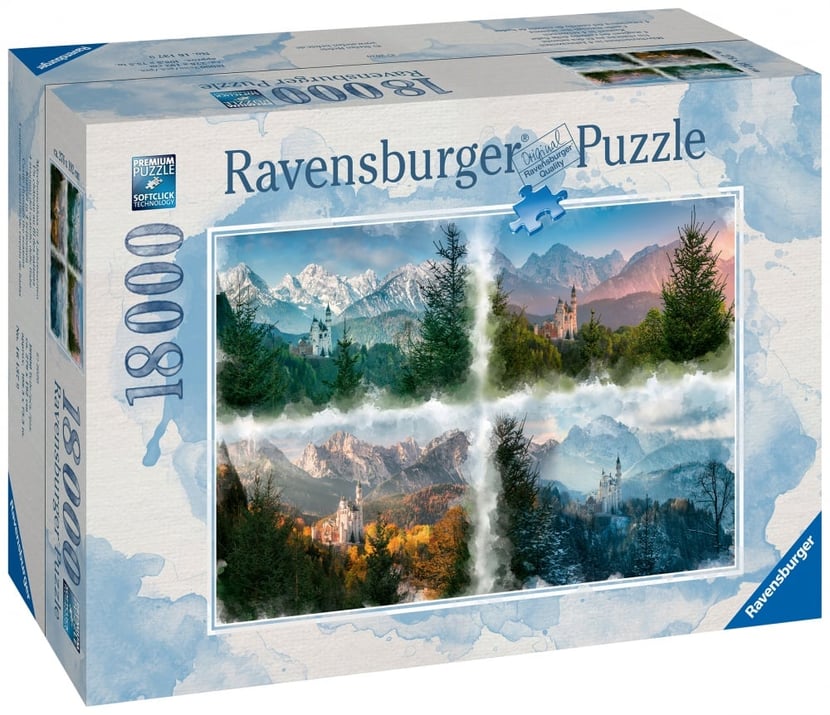 Ravensburger Puzzle 18000 pièces - Un château au fil des saisons