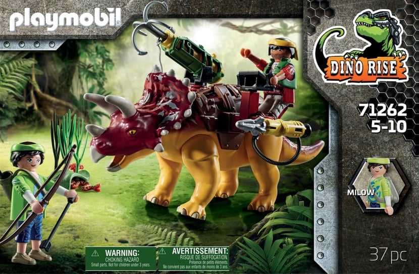 Playmobil Dino Rise : Tricératops et Soldats, Playmobil