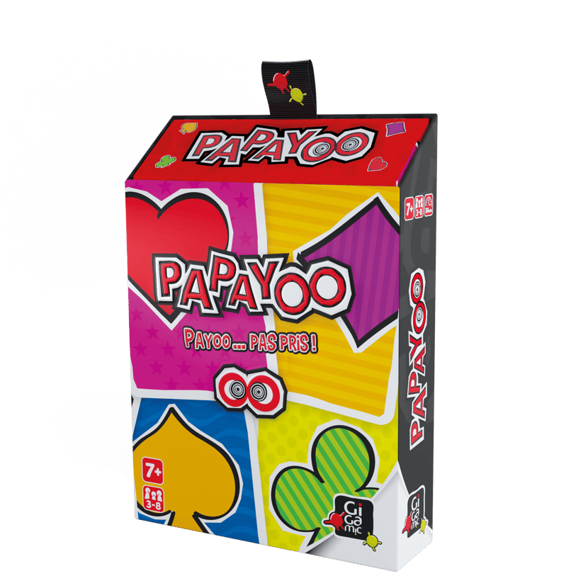GIGAMIC Papayoo - Gioco Di Carte Con Dadi - Per 3-8 Giocatori, Da 7 Anni - Il Gioco Di Prese Dove Vuoi Perdere! - Divertente Regalo Per Famiglia E Amici