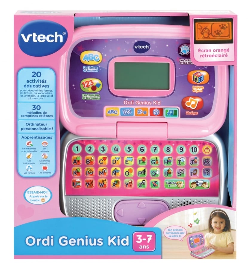 Ordi Genius Kid est un ordinateur éducatif au contenu riche et au