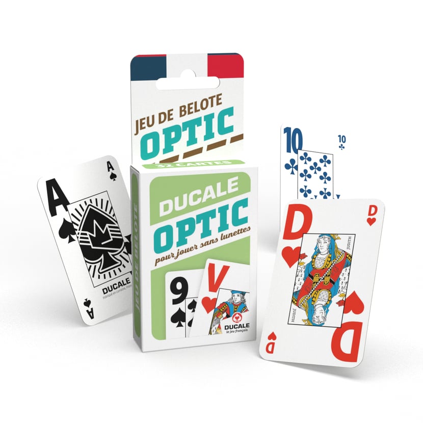 Optic 32 cartes belote ecopack - Petits jeux de cartes