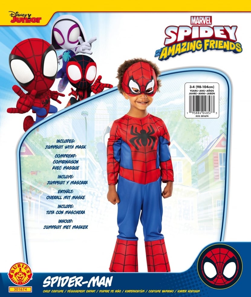 Costume de Spiderman Noir, Cadeau Pour Enfants-1