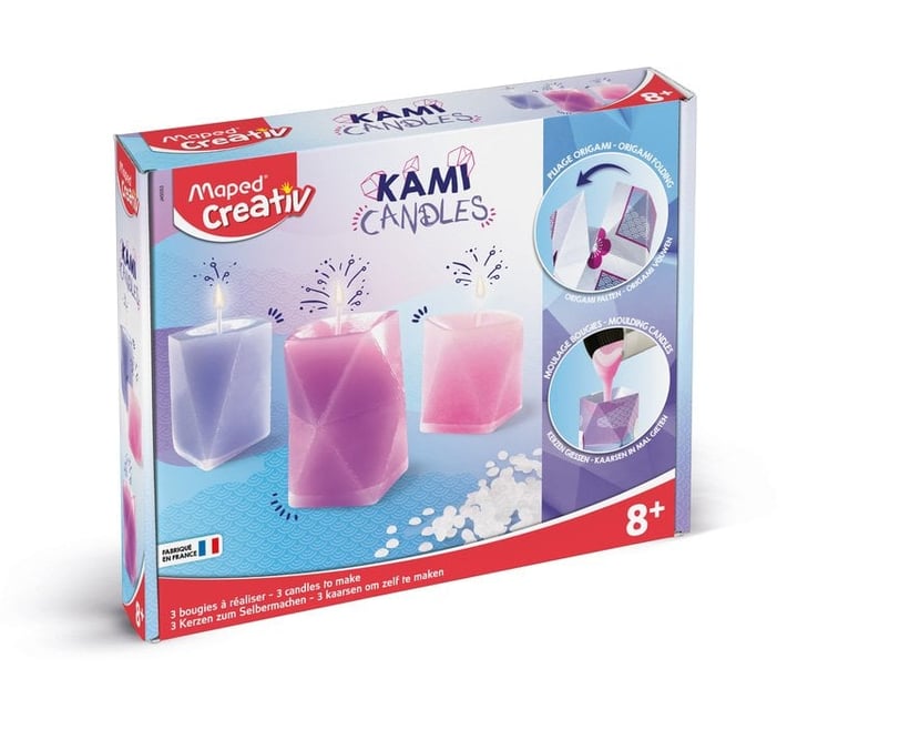 Kit de création de bougies surprises Maped Creativ - Kami Candle Origami -  Pâte à Modeler