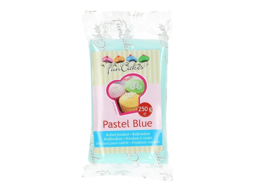 Pâte à sucre - bleu pastel - 250g - FunCakes - Pâte à sucre