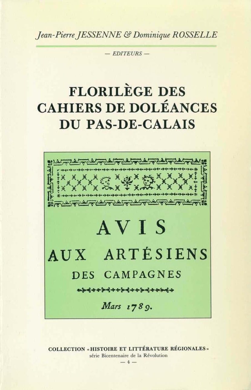 The cahiers de doléance