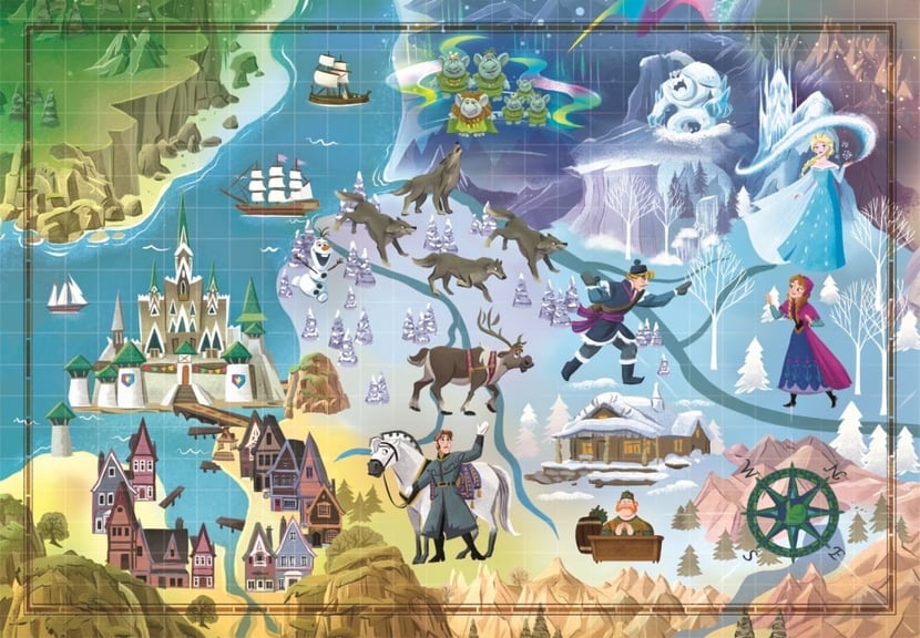 Puzzle La reine des neiges Disney de 50 pièces