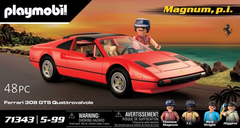 Playmobil® - Magnum ferrari 308gt - 71343 - - Mini véhicules et circuits -  Jeux d'imagination