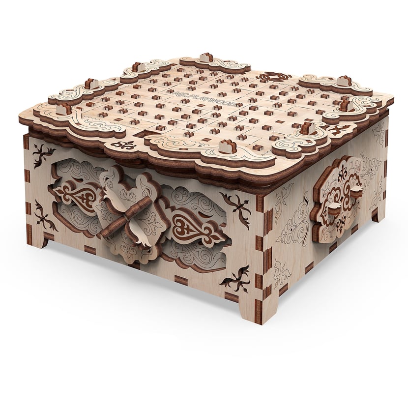 Puzzle 3D Mr Playwood - Boîte à secret fantaisie florale - Puzzle 3D