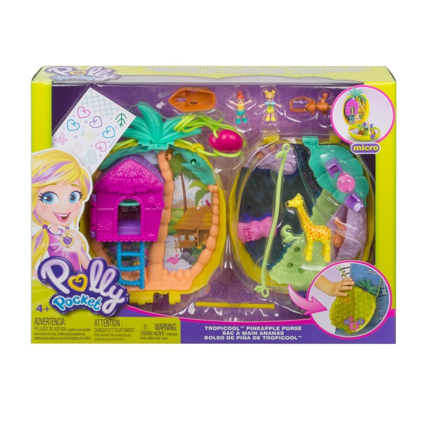 Polly Pocket Sac a Main Ananas Mini Poupee 4 ans et Jeux d imagination Cultura