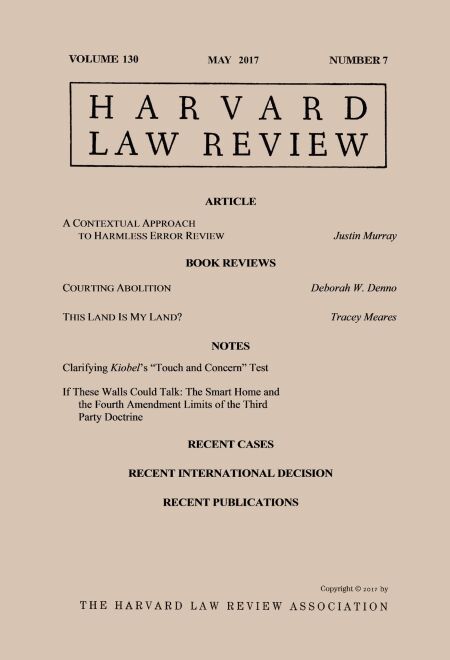 Harvard Law Review: Volume 130 Number 7 May 2017 Cultura Harvard Law Review: Volume 130 Number 7 May 2017 Cultura