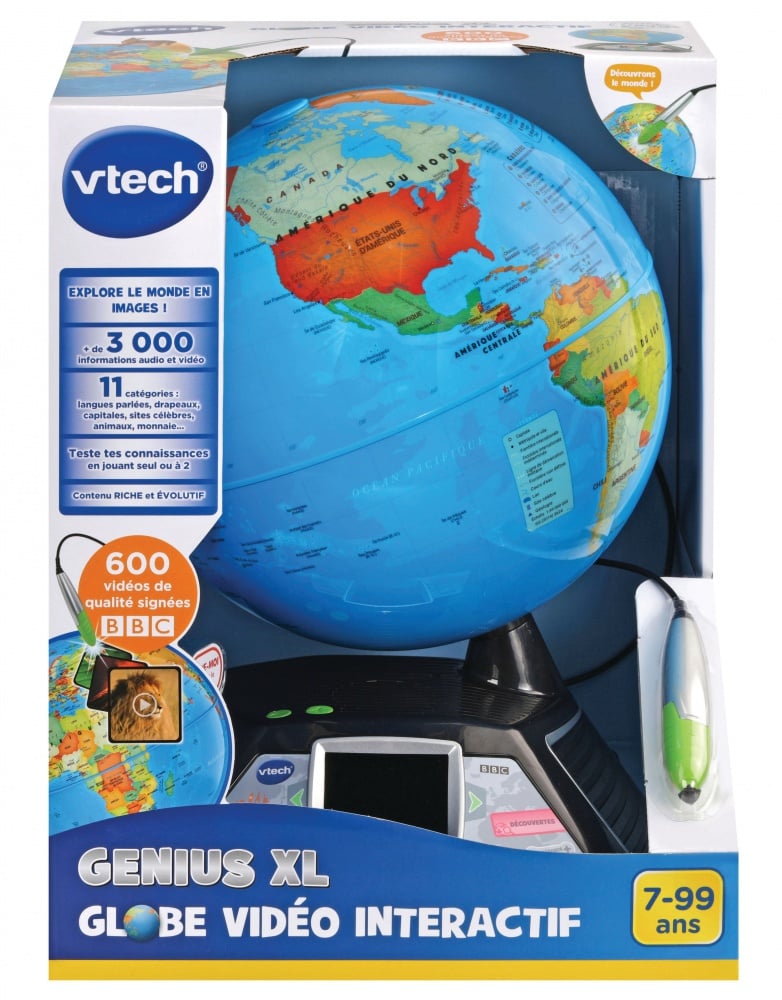 VTech Genius Xl - Globe Vidéo Interactif