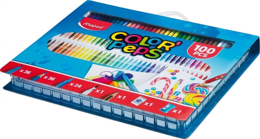 ▷ Lot De 30 Feutre Coloriage Kids Créative 13 Cm Env.Art Créatif Jeux  Éducatif - Les Accessoires Volants