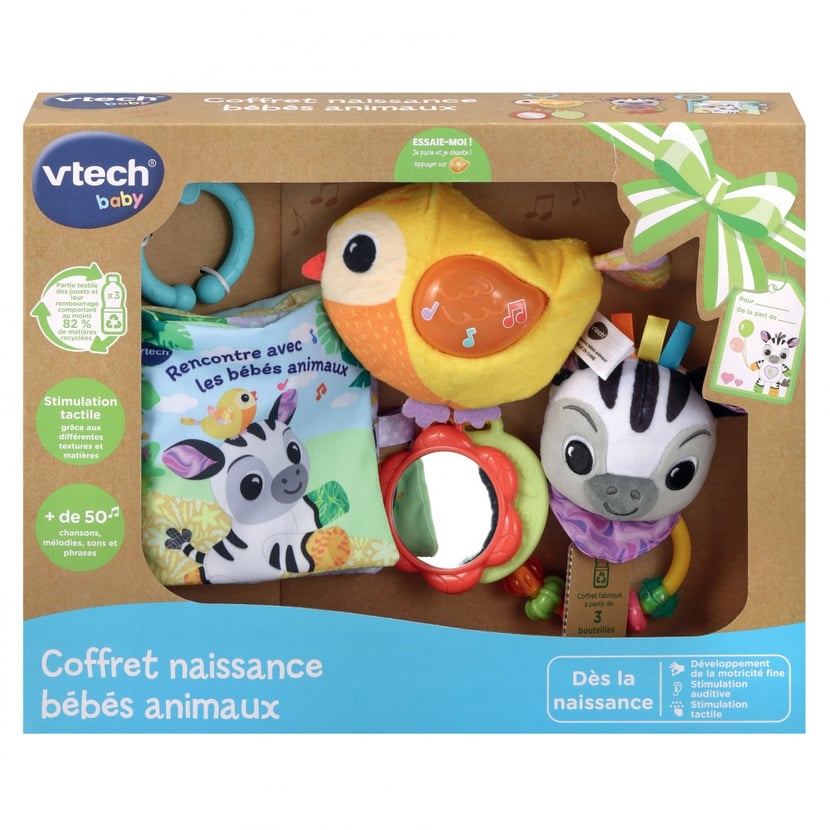 Coffret naissance Bebes animaux Vtech Jeux d eveil Cultura