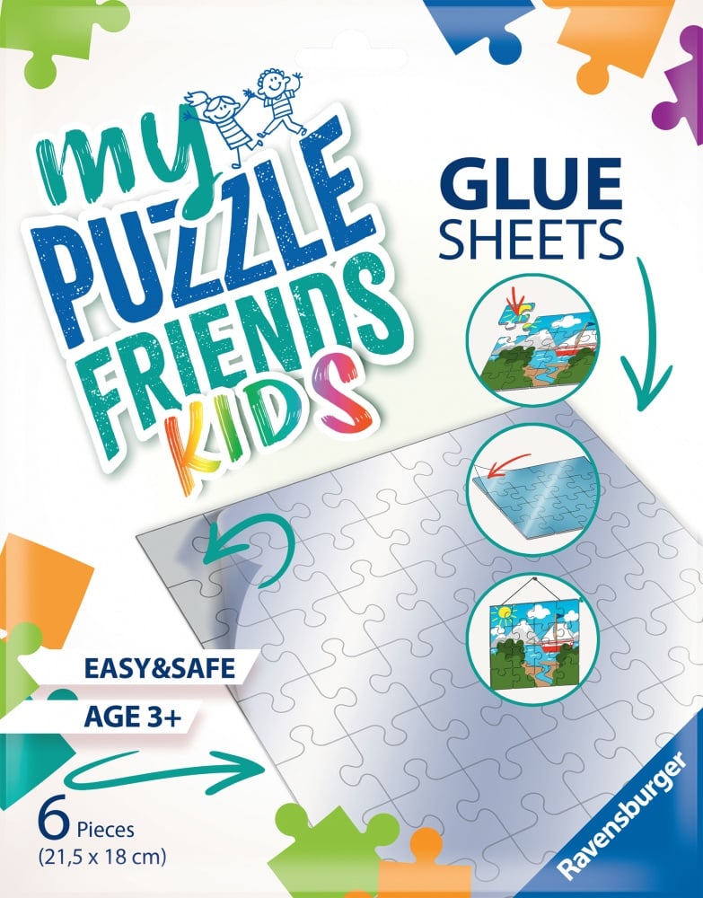 ENYACOS 16 Pièces Colle pour Puzzle, Feuilles d'Autocollants Jigsaw Puzzle,  de Stickers Adhésifs, Puzzle Saver, Feuilles adhésives pour Puzzles  Accessoire : : Jeux et Jouets