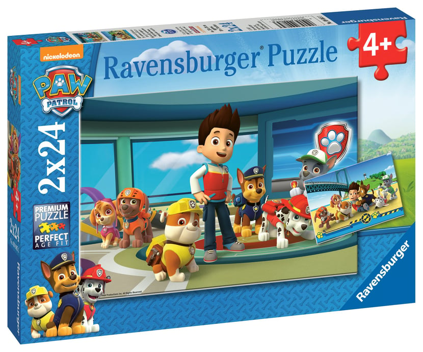 Puzzle 2x24 pièces - Pat Patrouille - Museaux efficaces/ - Ravensburger