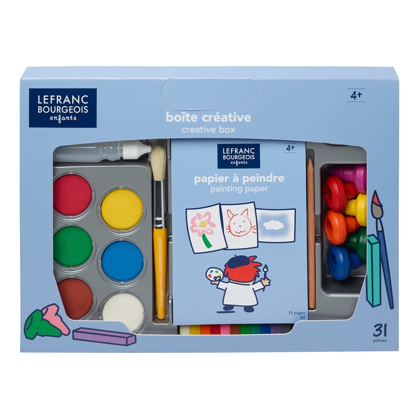 Coffret kid créative box - Peinture gouache enfant - Peinture pour enfant