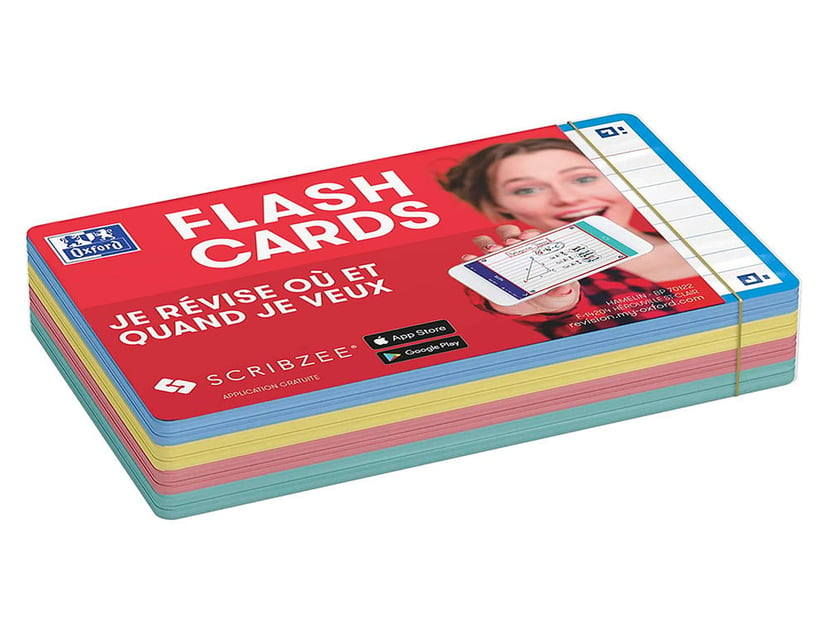 Oxford FLASH 2.0 Flashcards Ruled with 4 Assorted Colour Frames